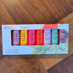 NWT TRADER JOE'S MOISTURIZING LIP BALM SET - LIMITED EDITION!
